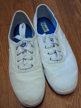 Keds White Canvas Low-Top Sneakers